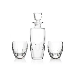 Steuben Verve Whiskey Decanter And 2 DOF Set