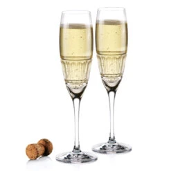 Cashs Ireland Dunloe Champagne Toasting Flutes, Pair