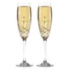 Cashs Ireland Hawthorne Fairy Champagne Toasting Flutes, Pair