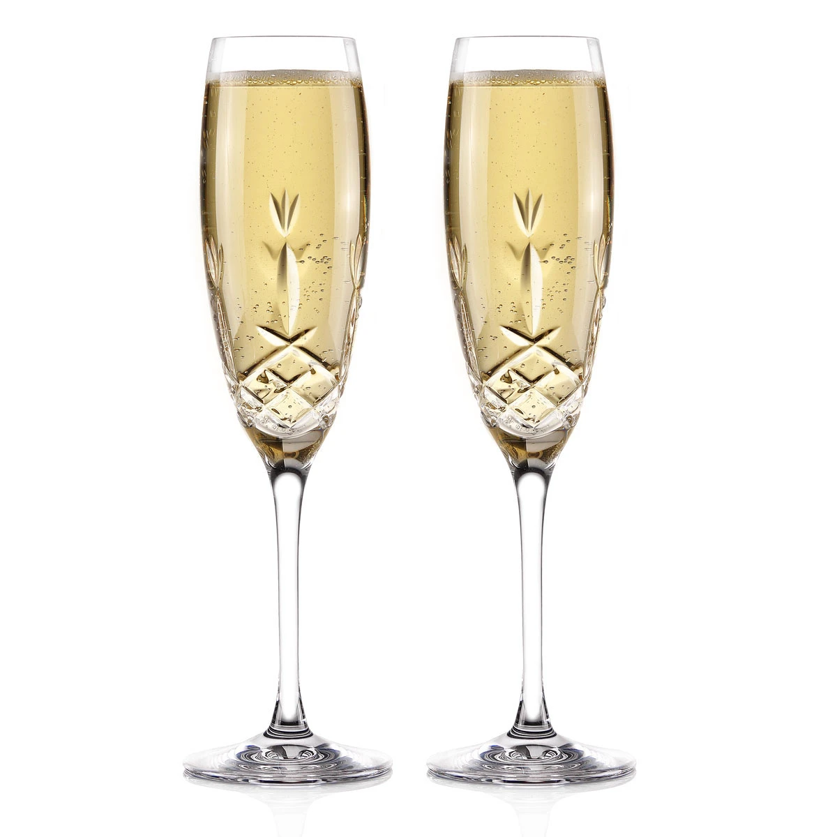 Cashs Ireland Hawthorne Fairy Champagne Toasting Flutes, Pair 3 Cashs Ireland Hawthorne Fairy Champagne Toasting Flutes, Pair