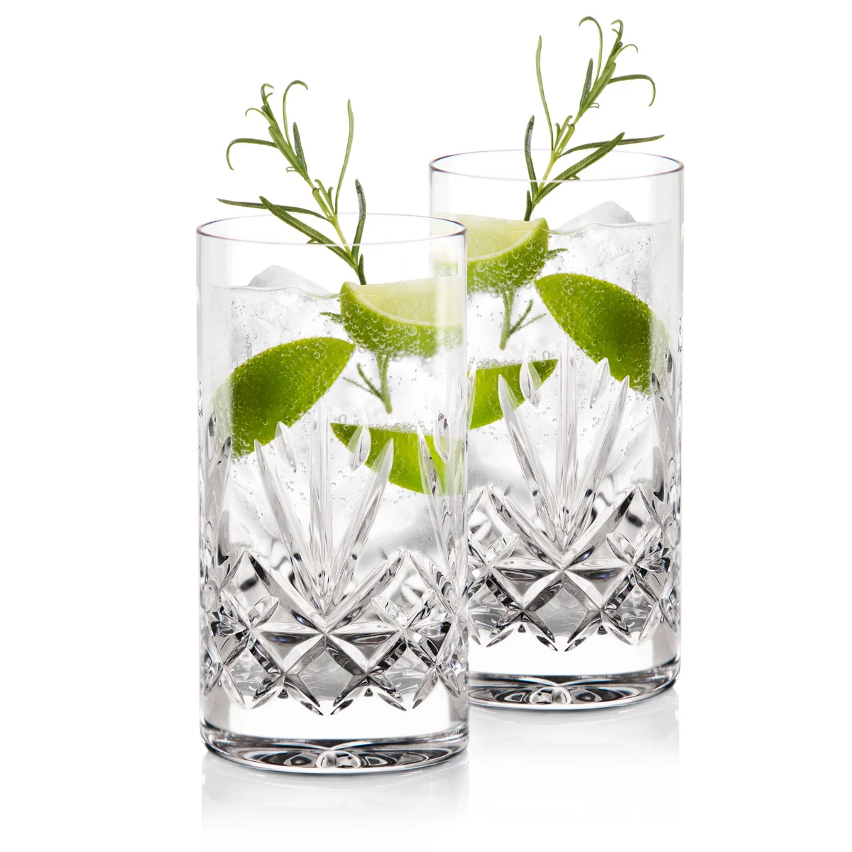 Cashs Ireland, Annestown Hiball Cocktail Glasses, Pair 3 Cashs Ireland, Annestown Hiball Cocktail Glasses, Pair