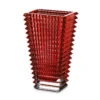 Baccarat Crystal, Eye 11 3/4" Rectangular Vase, Red -Household Products Shop 2802302B a1