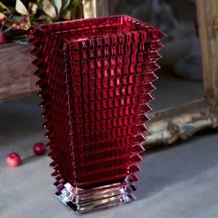 Baccarat Crystal, Eye 11 3/4" Rectangular Vase, Red 8 Baccarat Crystal, Eye 11 3/4" Rectangular Vase, Red -Household Products Shop 2802302B a4