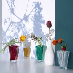 Baccarat Crystal, Eye 11 3/4" Rectangular Vase, Red 9 Baccarat Crystal, Eye 11 3/4" Rectangular Vase, Red -Household Products Shop 2802302B a6