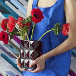 Baccarat Crystal, Louxor 8" Vase, Red -Household Products Shop 2808408B a2