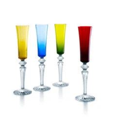 Baccarat Crystal, Mille Nuits Flutissimo Crystal Flutes, Set Of 4