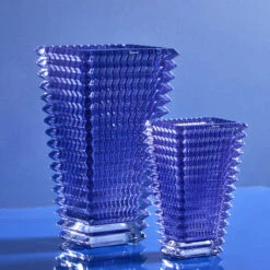 Baccarat Crystal, Eye 11 3/4" Rectangular Vase, Blue 9 Baccarat Crystal, Eye 11 3/4" Rectangular Vase, Blue -Household Products Shop 2811106B a5