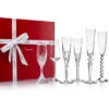 Baccarat Crystal, Cocktail Champagne Flutes Bubble Box, Gift Set Of Six
