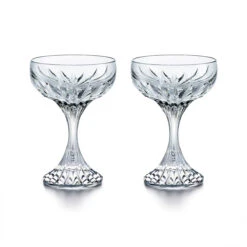 Baccarat Crystal, Massena Champagne Coupe, Pair