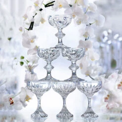 Baccarat Crystal, Massena Champagne Coupe, Pair -Household Products Shop 2811796B massena coupes ambiance1200