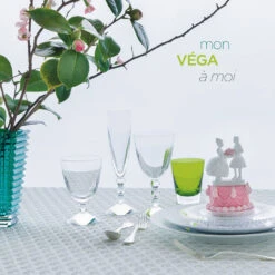 Baccarat Crystal, Vega Clear Crystal Flute, Pair -Household Products Shop 2811801B vega a1