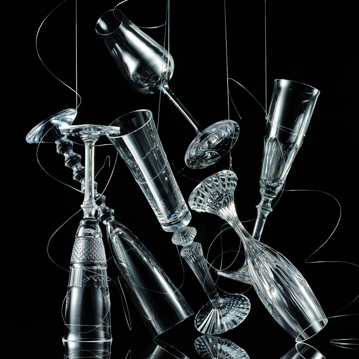 Baccarat Crystal, Vega Flutissimo Clear Crystal Flute, Pair 5 Baccarat Crystal, Vega Flutissimo Clear Crystal Flute, Pair - Image 3