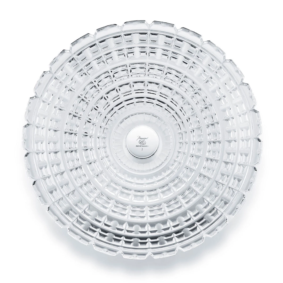 Baccarat New Antique 15" Marble Footed Bowl 4 Baccarat New Antique 15" Marble Footed Bowl - Image 2