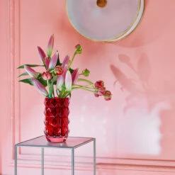 Baccarat Louxor 9" Round Red Vase -Household Products Shop 2813624B a3