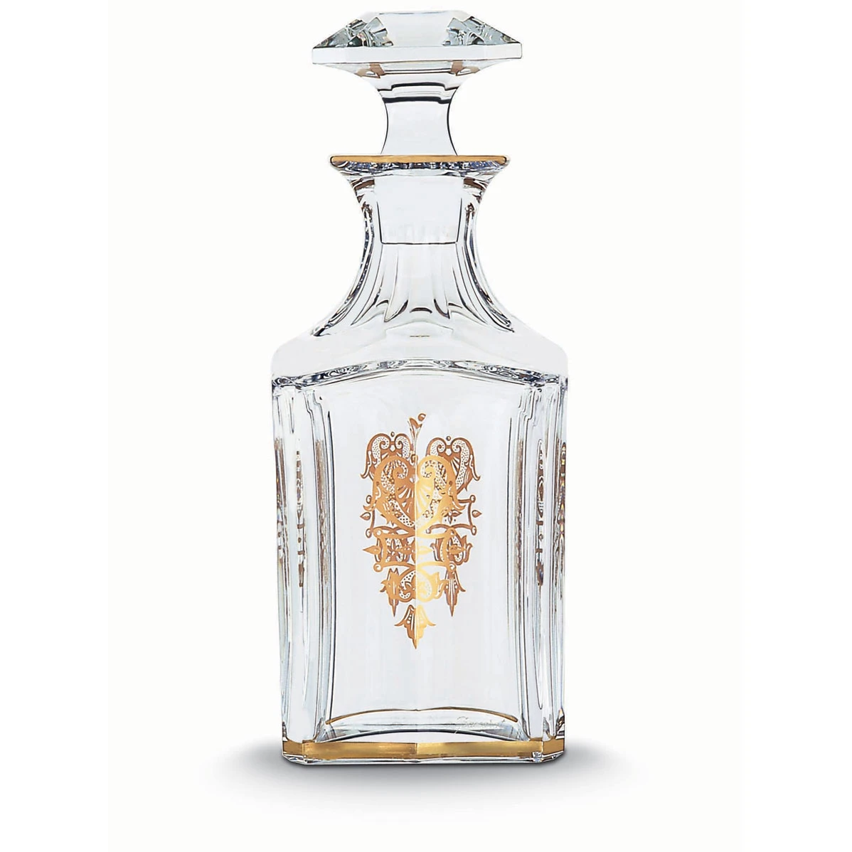 Baccarat Crystal, Harcourt Empire Square Whiskey Decanter 3 Baccarat Crystal, Harcourt Empire Square Whiskey Decanter