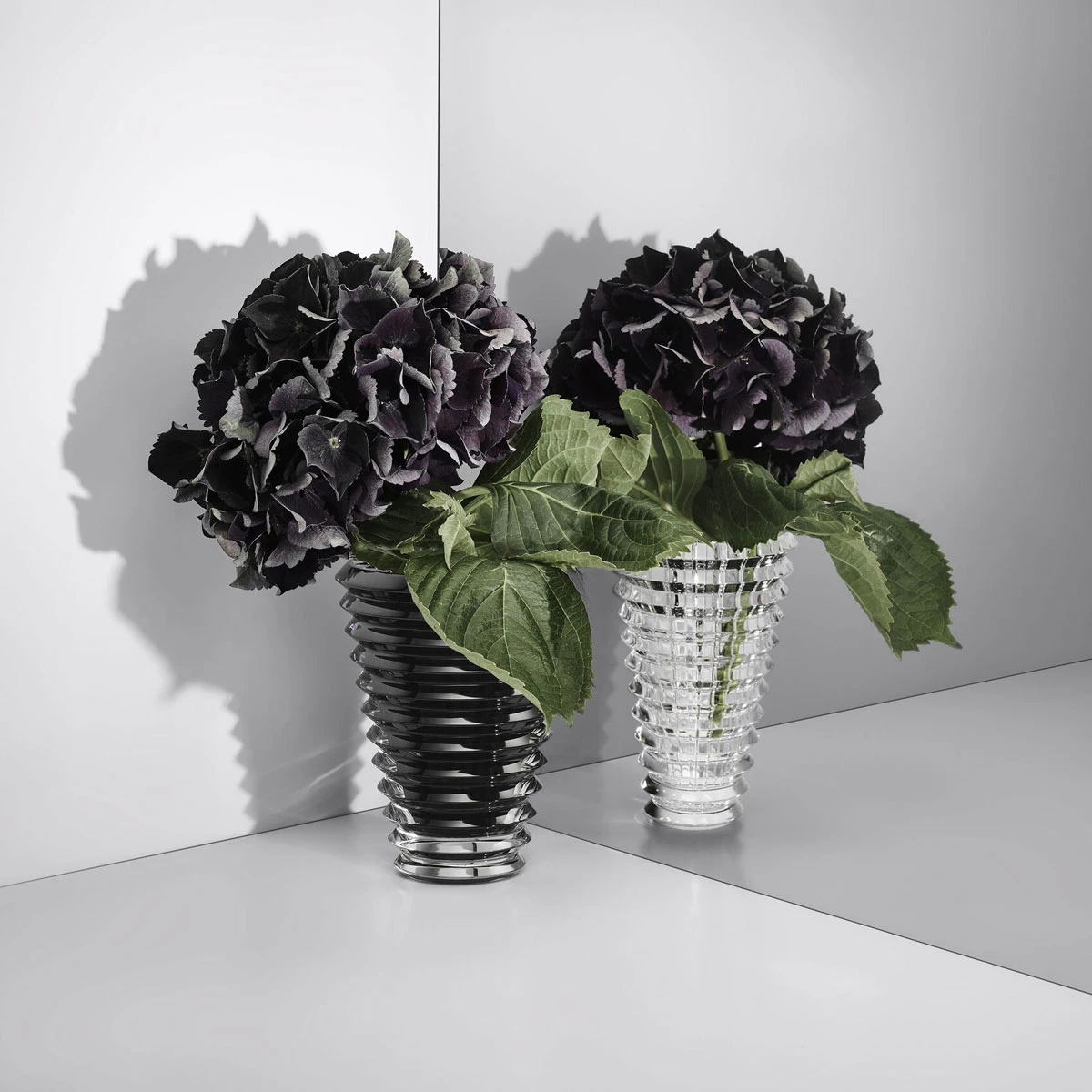 Baccarat Eye Vase Round 6" Black 4 Baccarat Eye Vase Round 6" Black - Image 2