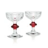 Baccarat Harcourt Champagne, Cocktail Coupe Red Knob Glasses, Pair -Household Products Shop 2814393B a1