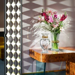 Baccarat Harcourt Straight 12.5" Vase, Gold -Household Products Shop 2814497B a2