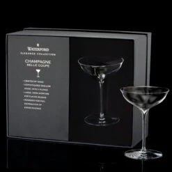 Waterford Crystal, Elegance Saucer Champagne Belle Coupe, Pair -Household Products Shop 40001102 elegancecoup a1