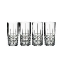 Marquis By Waterford Crystal, Brady Crystal Hiball, Set Of Four