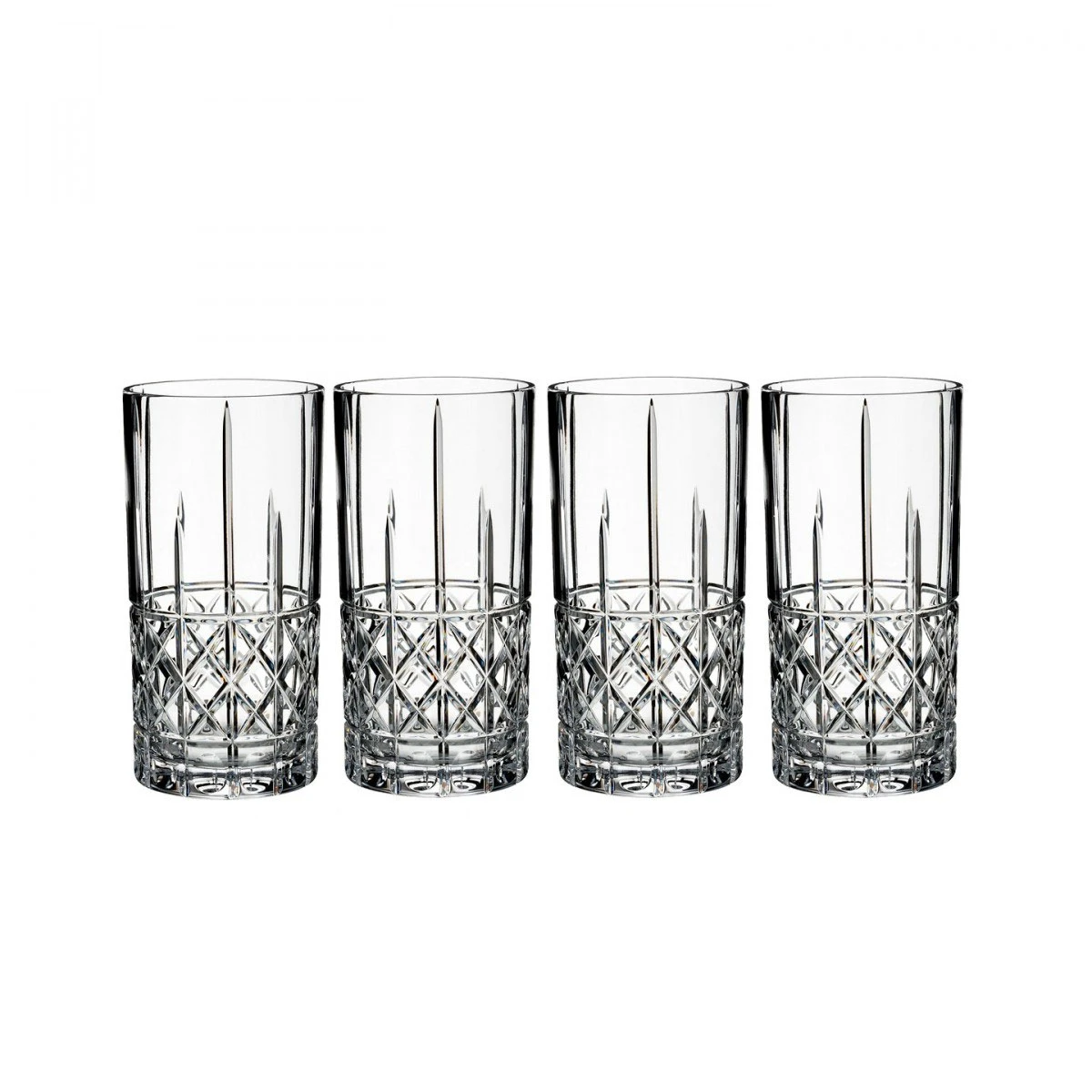 Marquis By Waterford Crystal, Brady Crystal Hiball, Set Of Four 3 Marquis By Waterford Crystal, Brady Crystal Hiball, Set Of Four