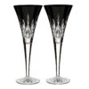 Waterford Lismore Black Champagne Toasting Flutes, Pair 2 Waterford Lismore Black Champagne Toasting Flutes, Pair -Household Products Shop 40021870 a1