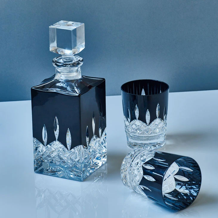Waterford Crystal Lismore Black Square Decanter 4 Waterford Crystal Lismore Black Square Decanter - Image 2