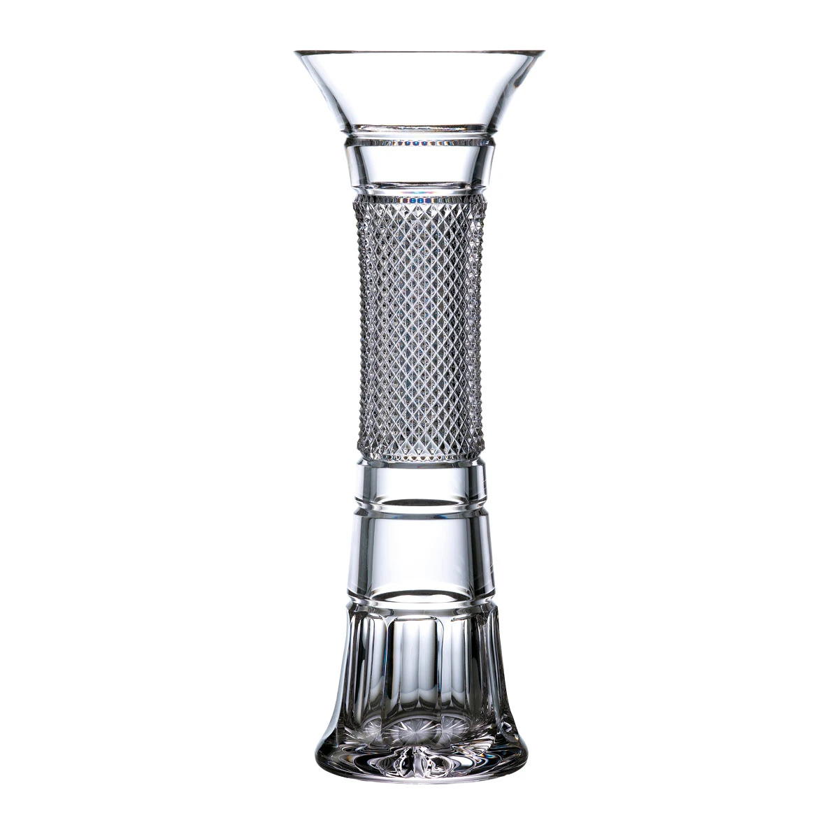 Waterford Crystal Mastercraft Copper Coast Vase Tall 16", Limited Edition 3 Waterford Crystal Mastercraft Copper Coast Vase Tall 16", Limited Edition