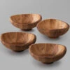 Nambe 8 1/2" Wood Butterfly Individual Salad Bowls, Set Of 4 1 Nambe 8 1/2" Wood Butterfly Individual Salad Bowls, Set Of 4 -Household Products Shop 5006N a1