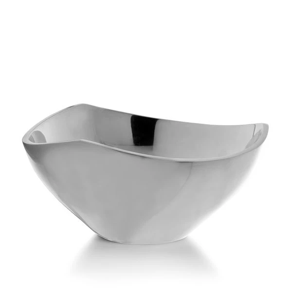 Nambe Metal Tri-Corner Bowl, 3 Qt 3 Nambe Metal Tri-Corner Bowl, 3 Qt