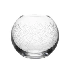 Orrefors 6.2" Crystal Confusion Vase Bowl