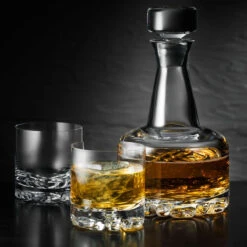 Orrefors Crystal, Erik Crystal Decanter And 2 Crystal DOF Tumbler Barware Set -Household Products Shop 6242405 a2