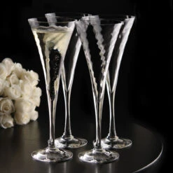 Orrefors Crystal Helena Champagne Toasting Flutes, Set Of 4 -Household Products Shop 6244702 a2
