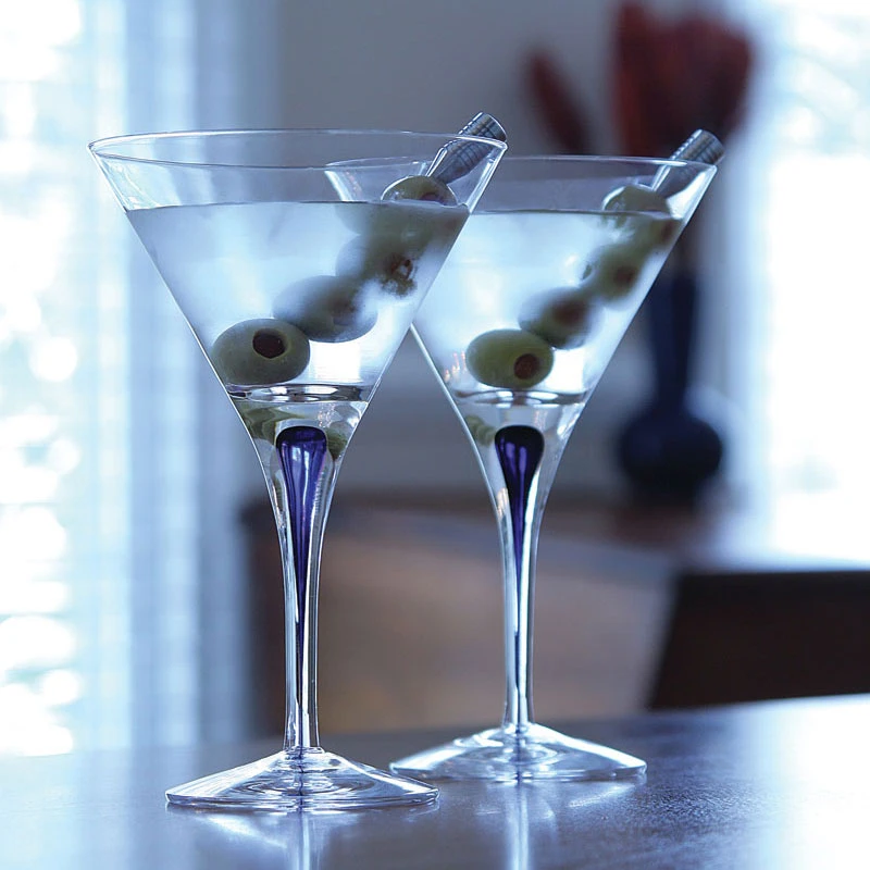 Orrefors Crystal, Intermezzo Blue Crystal Martini, Single 4 Orrefors Crystal, Intermezzo Blue Crystal Martini, Single - Image 2