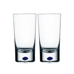 Orrefors Crystal, Intermezzo Blue Tumbler, Pair