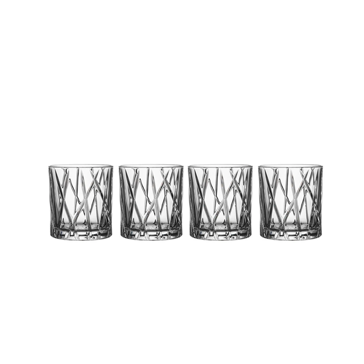 Orrefors City Old Fashioned Tumbler Glass, Set Of Four 3 Orrefors City Old Fashioned Tumbler Glass, Set Of Four