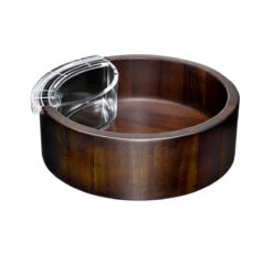 Orrefors 12" Street Chip And Dip Crystal Bowl