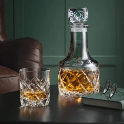 Orrefors Crystal, Sofiero Old Fashioned Tumbler Glass, Pair