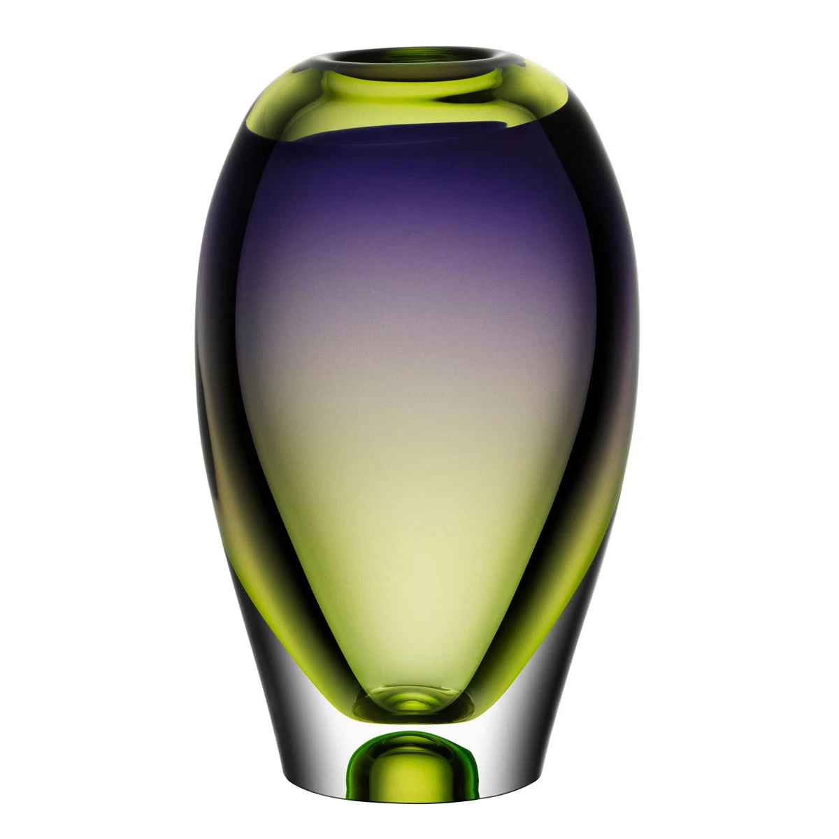 Kosta Boda Vision Purple And Green 10 1/4" Vase 3 Kosta Boda Vision Purple And Green 10 1/4" Vase