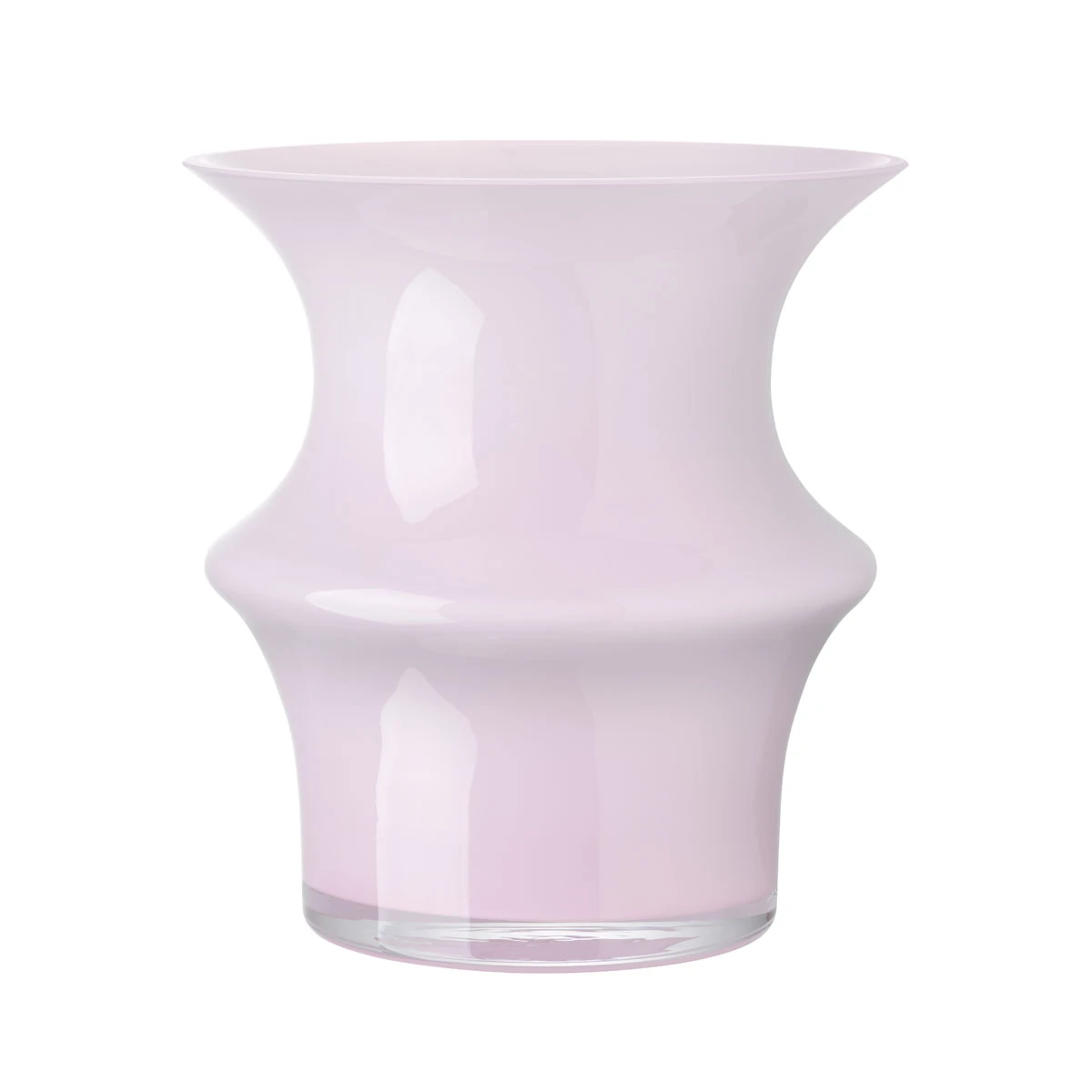 Kosta Boda Pagod 6 5/8" Vase, Pink 3 Kosta Boda Pagod 6 5/8" Vase, Pink