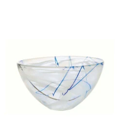Kosta Boda Contrast 9" Crystal Bowl, White 7 Kosta Boda Contrast 9" Crystal Bowl, White -Household Products Shop 7050611 a1
