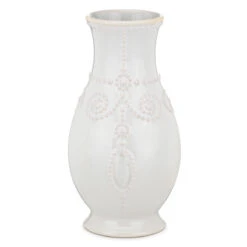 Lenox French Perle White Fluted 8" Vase