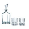 Nachtmann Aspen Decanter And Two Whiskey Tumblers, Set Of 3