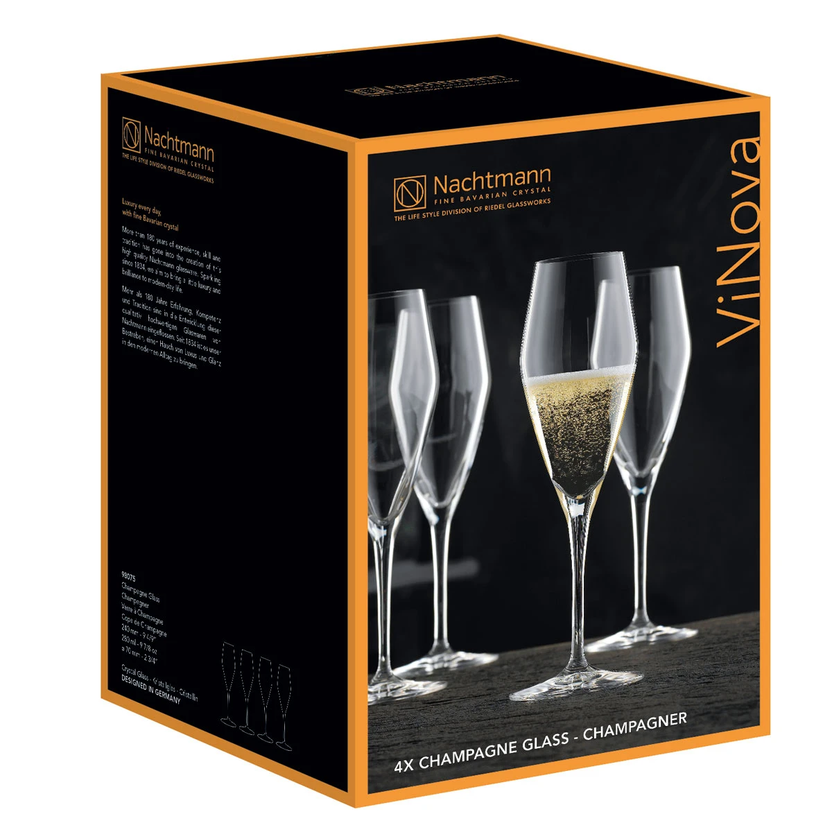 Nachtmann Vinova Champagne, Set Of 4 4 Nachtmann Vinova Champagne, Set Of 4 - Image 2