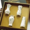Belleek China Shamrock Mini 4" Vases, Set Of Four -Household Products Shop B1781 21200