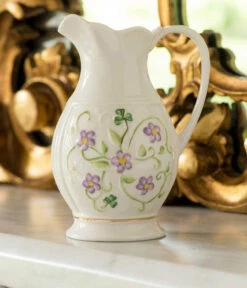 Belleek China Irish Flax Pitcher