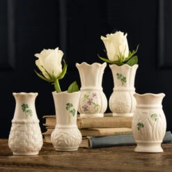 Belleek Irish 4" Flax Mini Vase -Household Products Shop B4487 a2