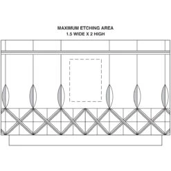Crystal Blanc, Personalize! 8" Concerto Crystal Bowl