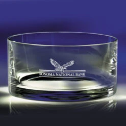 Crystal Blanc, Personalize! 6" Carrington Crystal Bowl -Household Products Shop CB7654 a1