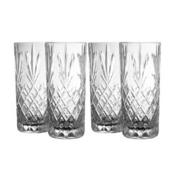 Galway Renmore Hiball Glasses, Set Of Four